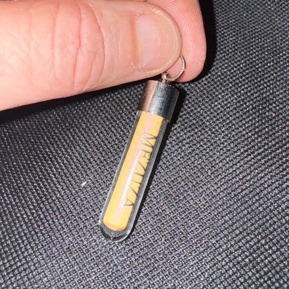 Jewish Mezuzah Pendant Necklace +Scroll Parchment Hebrew Blessing - Picture 1 of 3